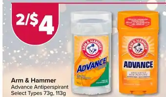 PharmaChoice Arm & hammer advance antiperspirant offer