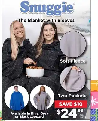 Showcase Snuggie the blanket with sleeves offer