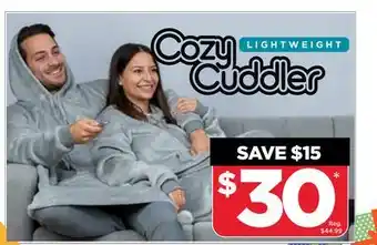Showcase Cozy cuddler offer