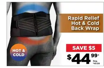 Showcase Rapid relief hot & cold back wrap offer