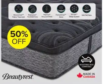 Leon's Beautyrest world class majesty medium full mattress offer