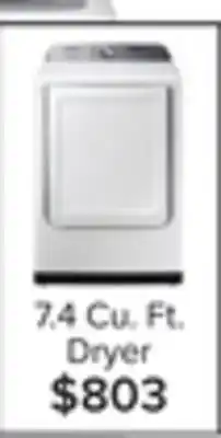 Leon's Samsung white electric dryer with sensor dry (7.4 cu.ft) - dve50t5205w/ac offer