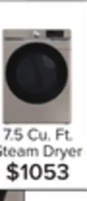 Leon's Samsung champagne steam front load dryer (7.5 cu. ft.) - dve45b6305c/ac offer