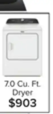 Leon's Whirlpool white electric dryer (7.0 cu ft) - ywed6150pw offer