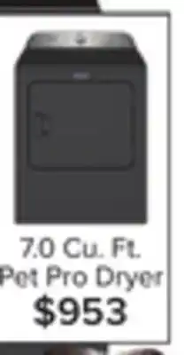 Leon's Maytag volcano black electric dryer with pet pro (7.0 cu. ft.) - ymed6500mbk offer