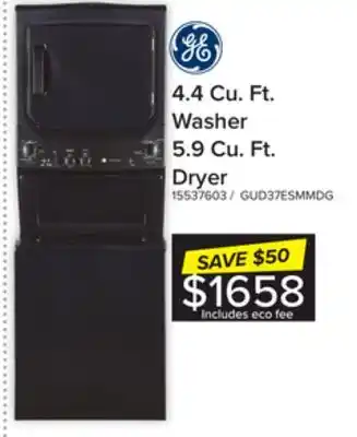 Leon's Ge diamond grey electric laundry centre - gud37esmmdg offer