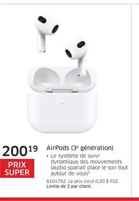 The Source Airpods (3e génération) apple offer