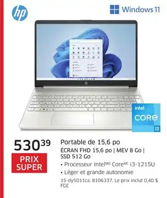 The Source Portable de 15,6 po hp offer
