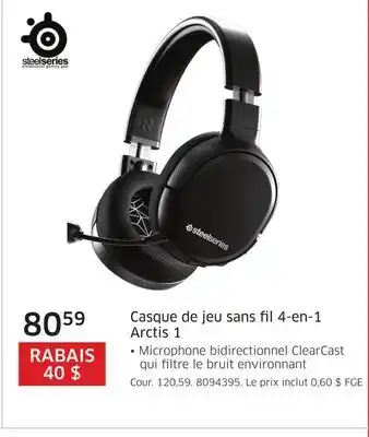 The Source Casque de jeu sans fil 4-en-1 arctis 1 steelseries offer