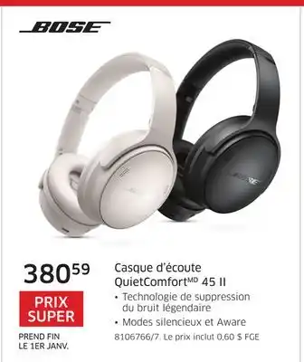 The Source Casque d'écoute quietcomfortmd 45 ii bose offer