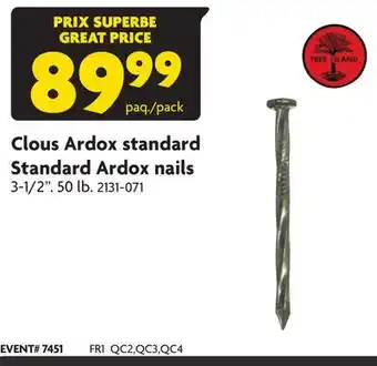 Home Hardware Standard ardox nails offer
