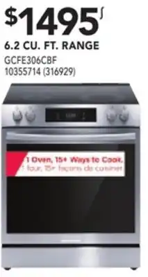 RONA Frigidaire 6.2 cu. ft. range offer