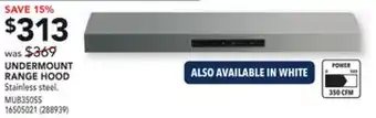 RONA Mistral undermount range hood offer