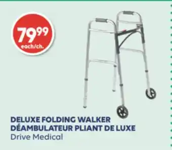 Wellwise by Shoppers Déambulateur pliant de luxe drive medical offer