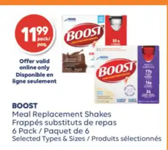Frappés substituts de repas paquet de 6 boost