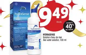Uniprix Hydrasense solution d'eau de mer/sea water solution offer