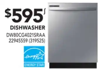 Réno Dépôt Samsung dishwasher offer