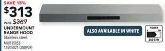 Réno Dépôt Mistral undermount range hood offer