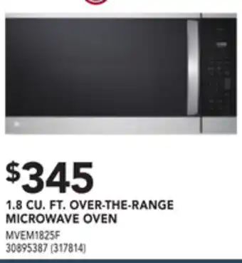 Réno Dépôt Lg 1.8 cu. ft. over-the-range microwave oven offer