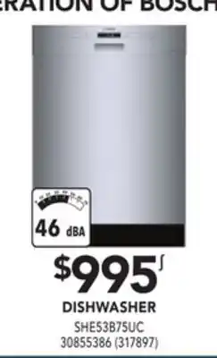Réno Dépôt Bosch dishwasher offer