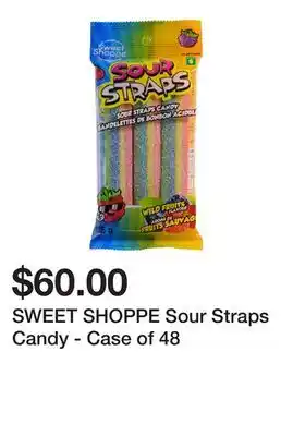 Dollarama Sweet shoppe sour straps candy - case of 48 offer