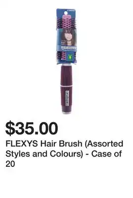Dollarama Flexys hair brush (assorted styles and colours) - case of 20 offer
