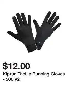 Decathlon Kiprun tactile running gloves - 500 v2 offer