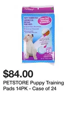 Dollarama Petstore puppy training pads 14pk - case of 24 offer
