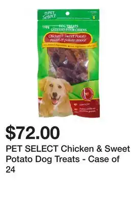 Dollarama Pet select chicken & sweet potato dog treats - case of 24 offer