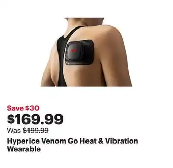 Best Buy Hyperice venom go heat & vibration wearable offer