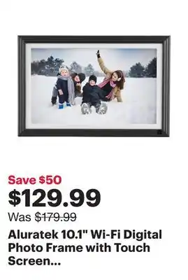 Best Buy Aluratek 10.1 wi-fi digital photo frame with touch screen (ackws10f) - black offer