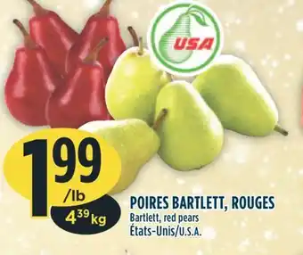 Marché Adonis Poires bartlett, rouges offer