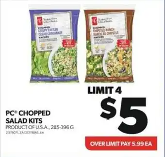 Real Canadian Superstore PC CHOPPED SALAD KITS offer