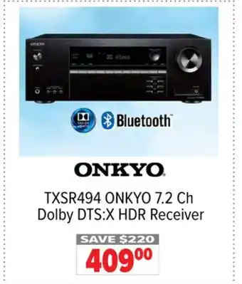2001 Audio Video Onkyo 7.2 ch dolby dts:x hdr receiver offer
