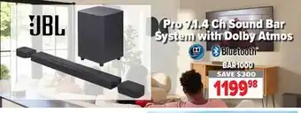 2001 Audio Video Jbl pro 7.1.4 ch sound bar system with dolby atmos offer