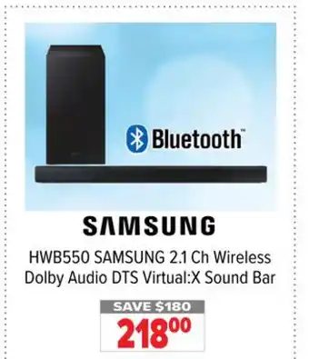 2001 Audio Video Samsung 2.1 ch wireless dolby audio dts virtual:x sound bar offer