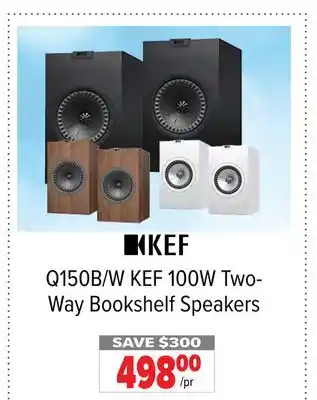 2001 Audio Video Kef 100w two- way bookshelf speakers offer