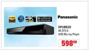 2001 Audio Video Panasonic 4k dts:x uhd blu-ray player offer
