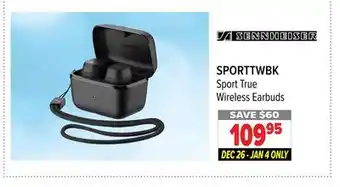 2001 Audio Video Sennheiser sport true wireless earbuds offer