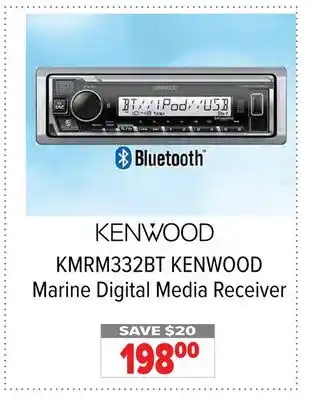 2001 Audio Video Kenwood marine digital media receiver offer
