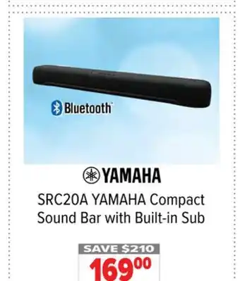 2001 Audio Video Yamaha compact sound bar with built-in sub offer