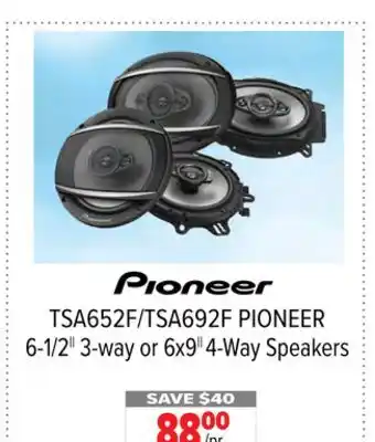 2001 Audio Video Pioneer 6-1/2|| 3-way or 6x9|| 4-way speakers offer