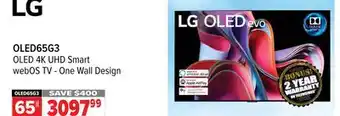 2001 Audio Video Lg oled 4k uhd smart webos tv - one wall design offer