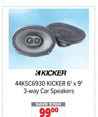 2001 Audio Video Kicker 6|| x 9|| 3-way car speakers offer