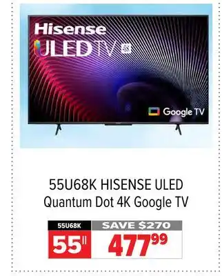 2001 Audio Video Hisense uled quantum dot 4k google tv offer