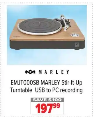 2001 Audio Video Marley stir-it-up turntable usb to pc recording offer