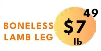 Food World Supermarket Boneless lamb leg offer
