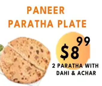 Food World Supermarket Paneer paratha plate offer