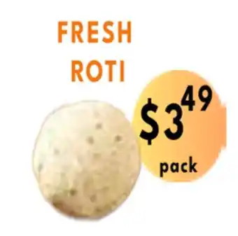 Food World Supermarket Fresh roti offer