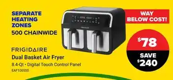 Visions Electronics Frigidaire dual basket air fryer offer